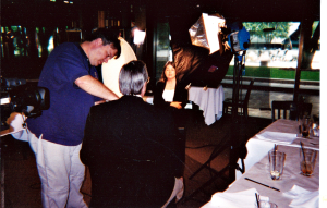 Bill Kurtis Interviewing Betty Dorsett Duke regarding Betty's great grandfather, Jesse James